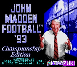 John Madden Football '93 - Championship Edition image