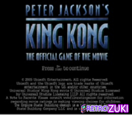 King Kong, Peter Jackson's - The Official Game of the Movie image