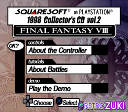 Squaresoft on PlayStation 1998 Collector's CD Vol. 2 (Final Fantasy VIII Demo) image